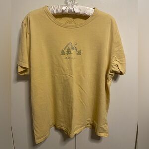 Life Is Good Yellow T-shirt Size XL